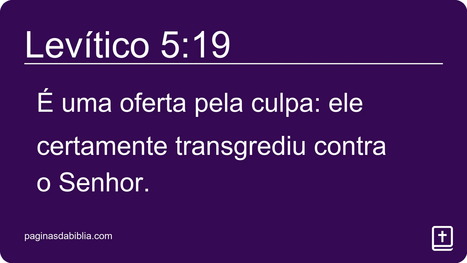 Levítico 5:19