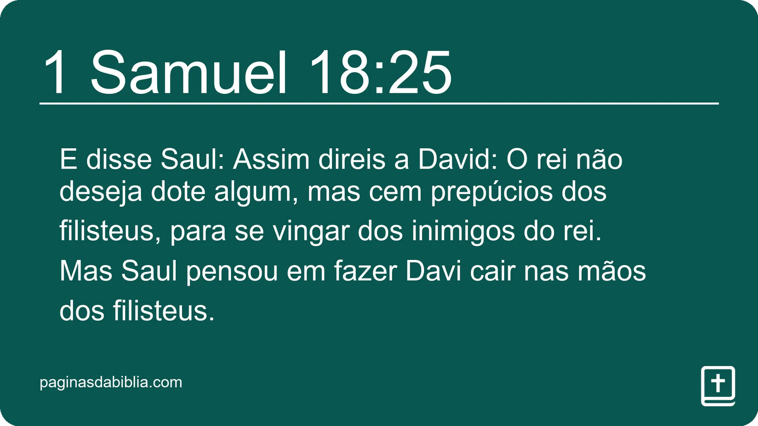 1 Samuel 18:25