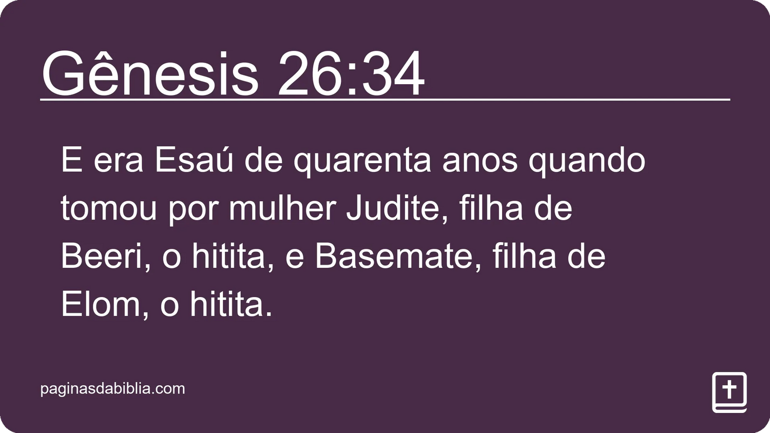 Gênesis 26:34