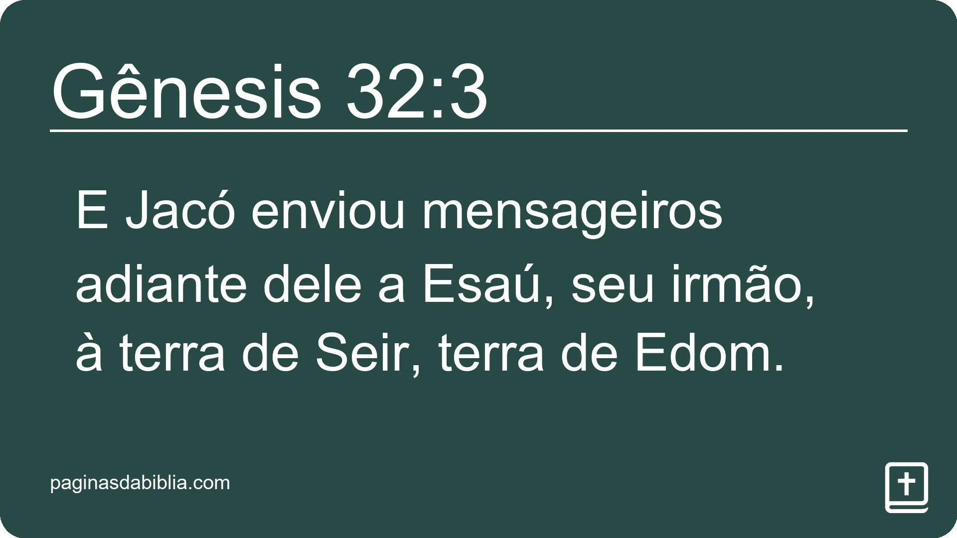 Gênesis 32:3