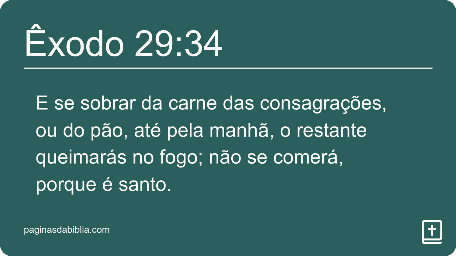 Êxodo 29:34