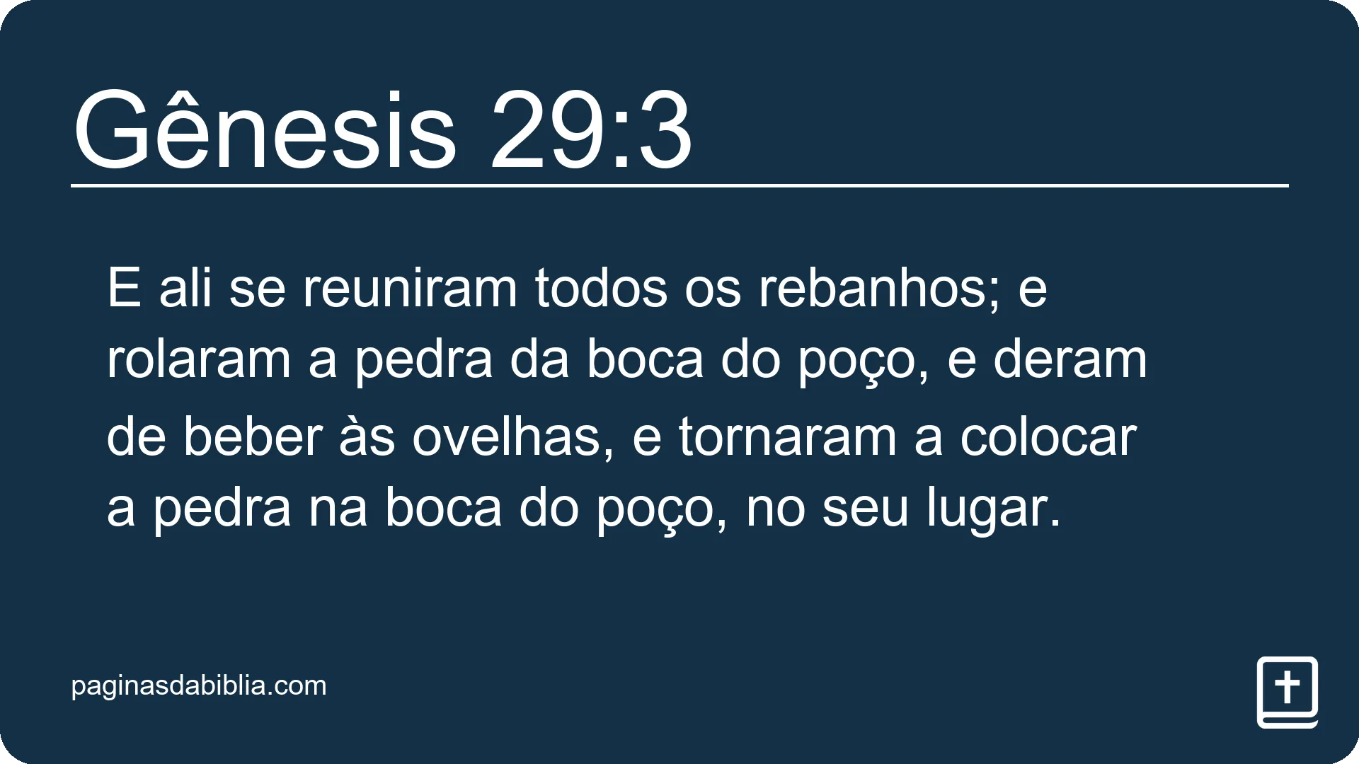 Gênesis 29:3