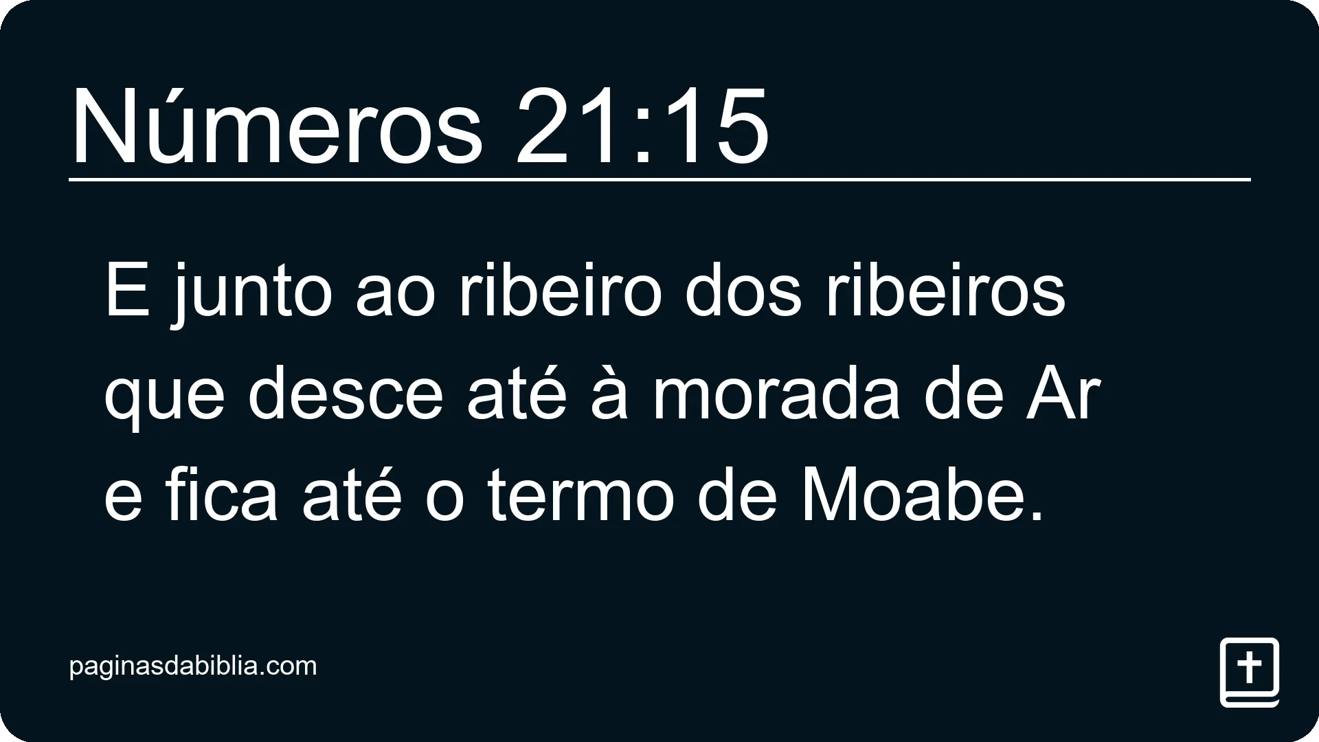 Números 21:15