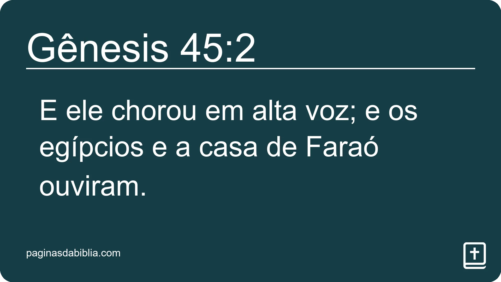 Gênesis 45:2