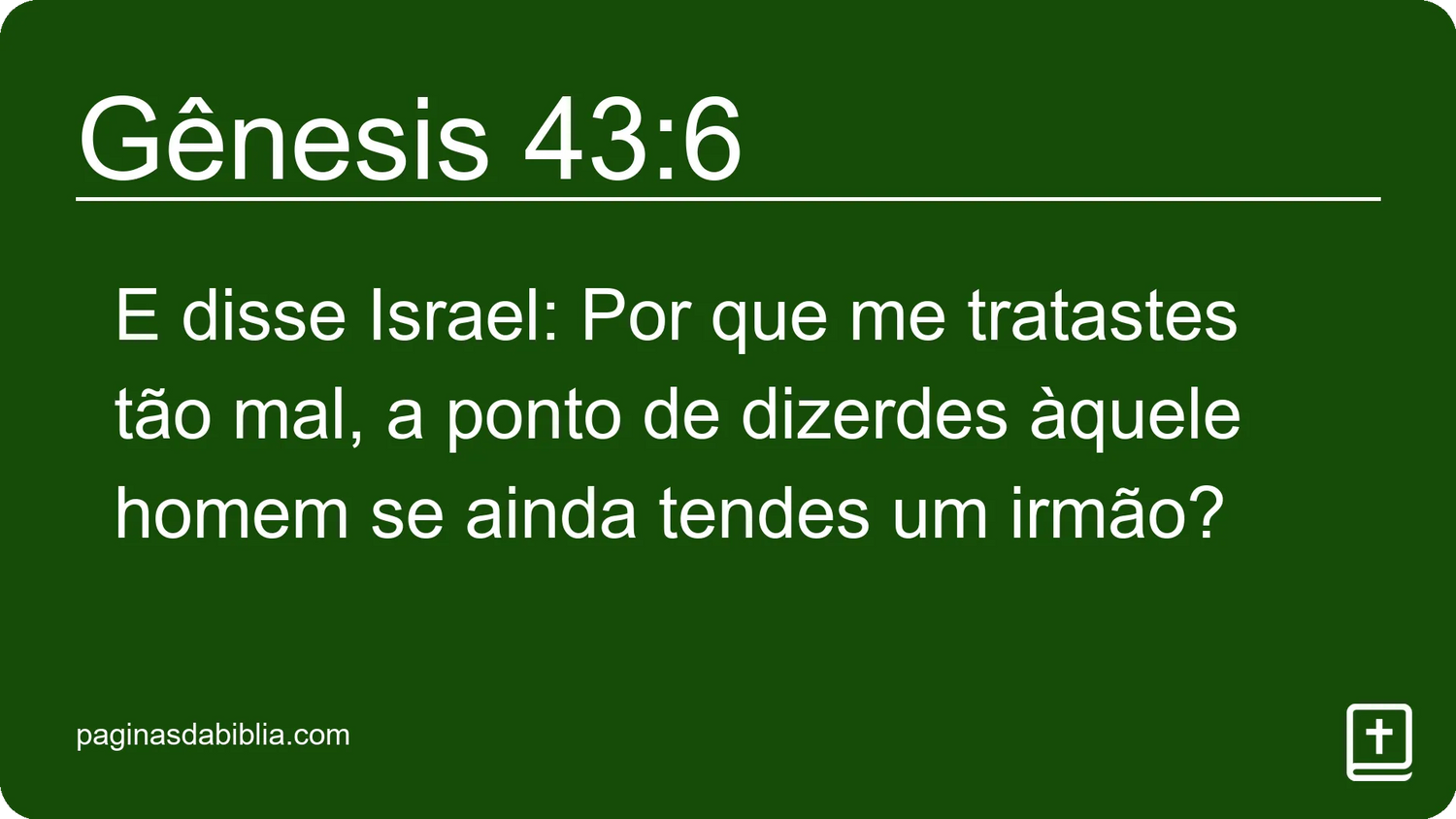 Gênesis 43:6