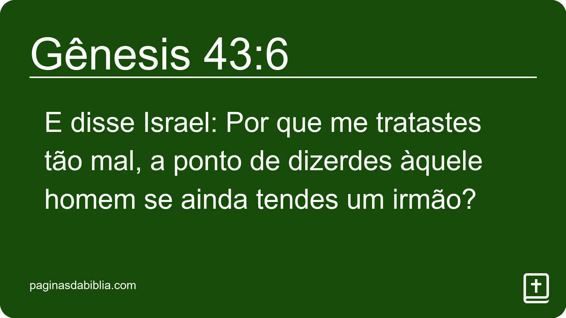 Gênesis 43:6