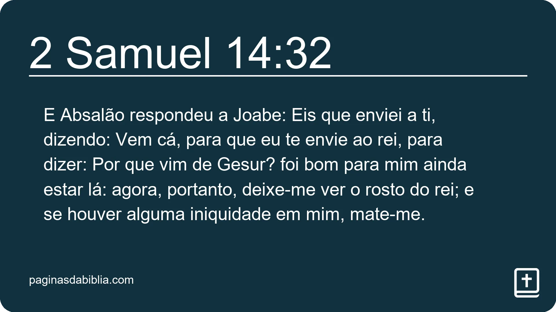 2 Samuel 14:32