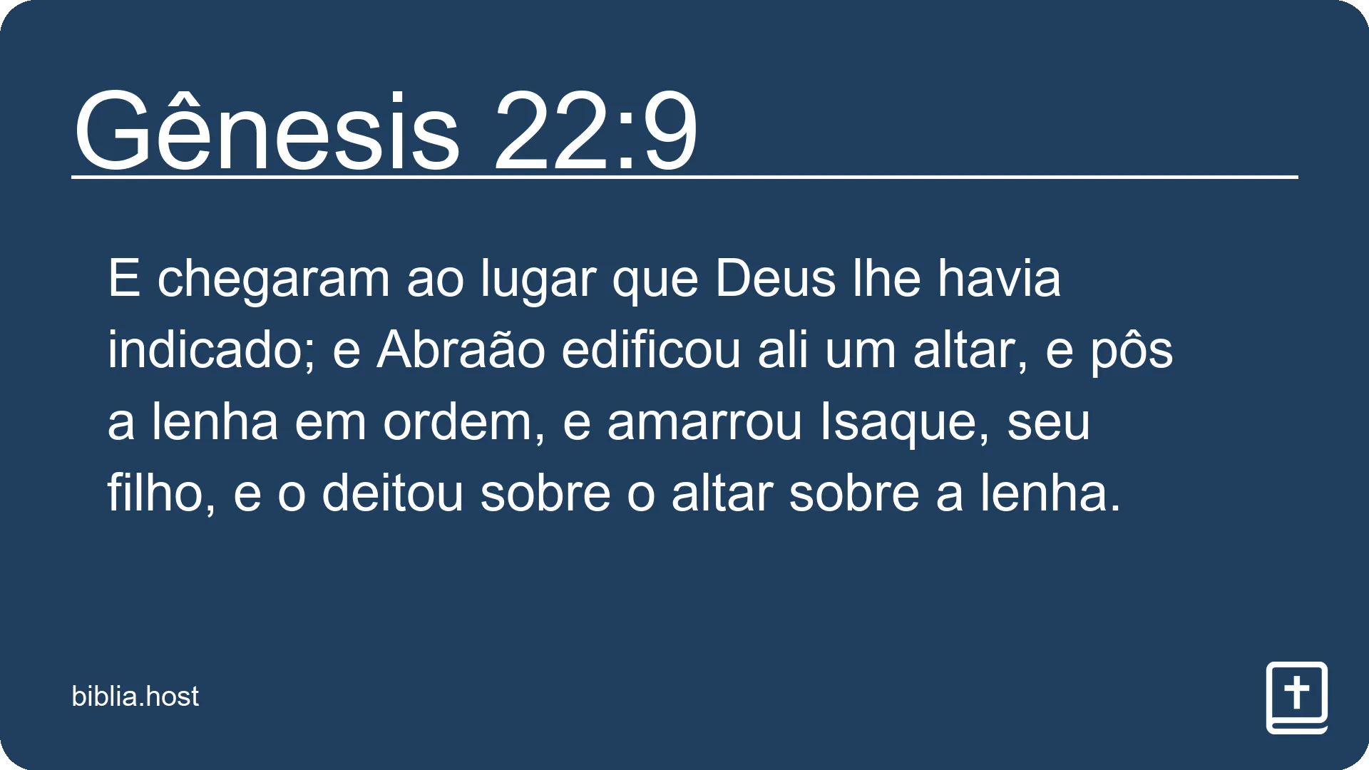 Gênesis 22:9