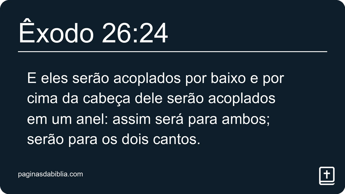 Êxodo 26:24