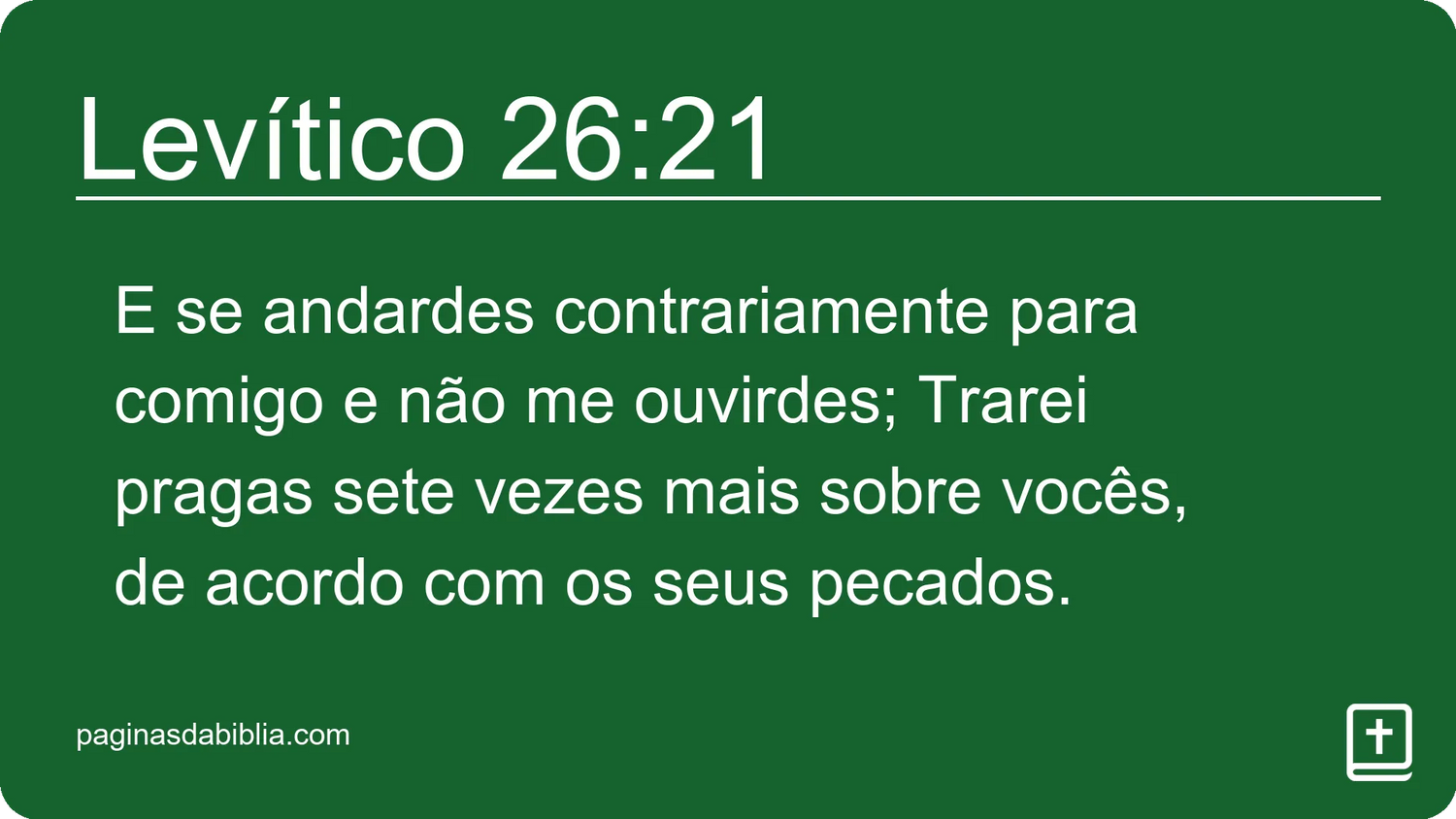 Levítico 26:21