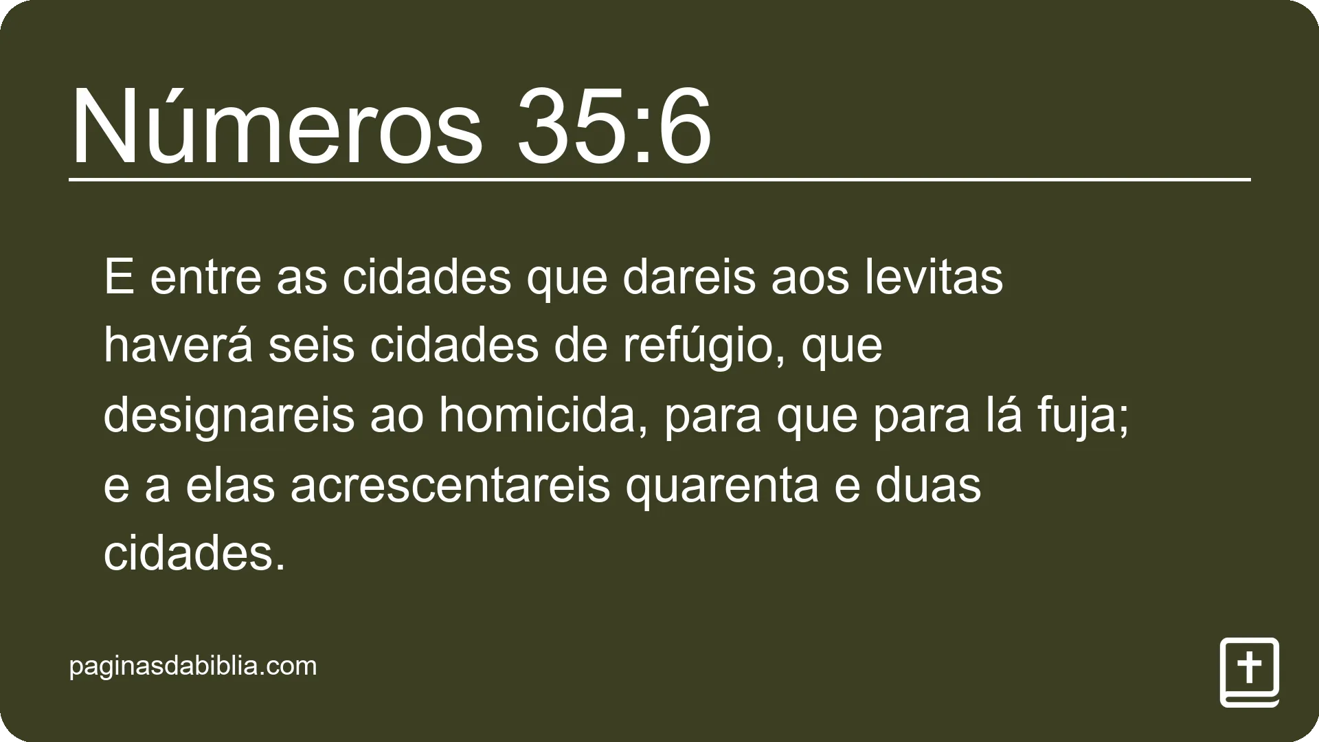 Números 35:6