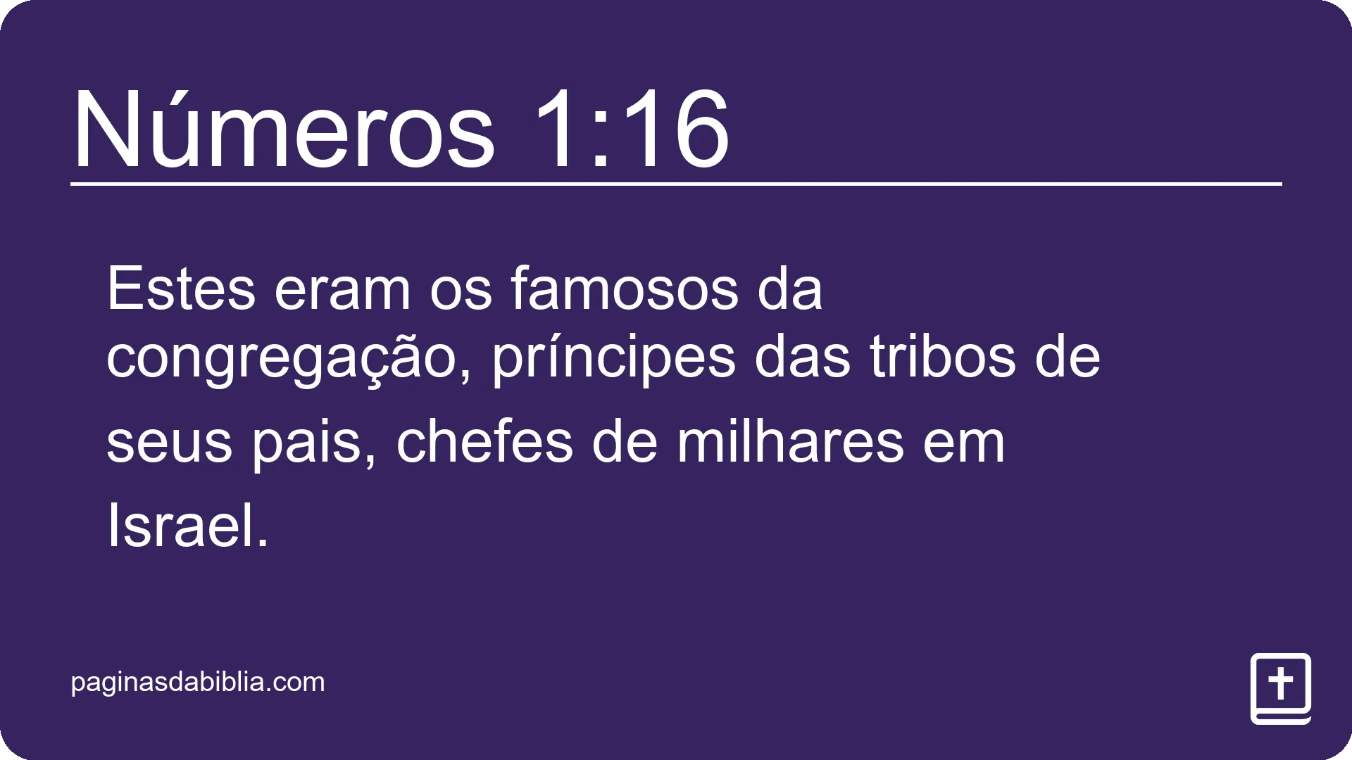 Números 1:16