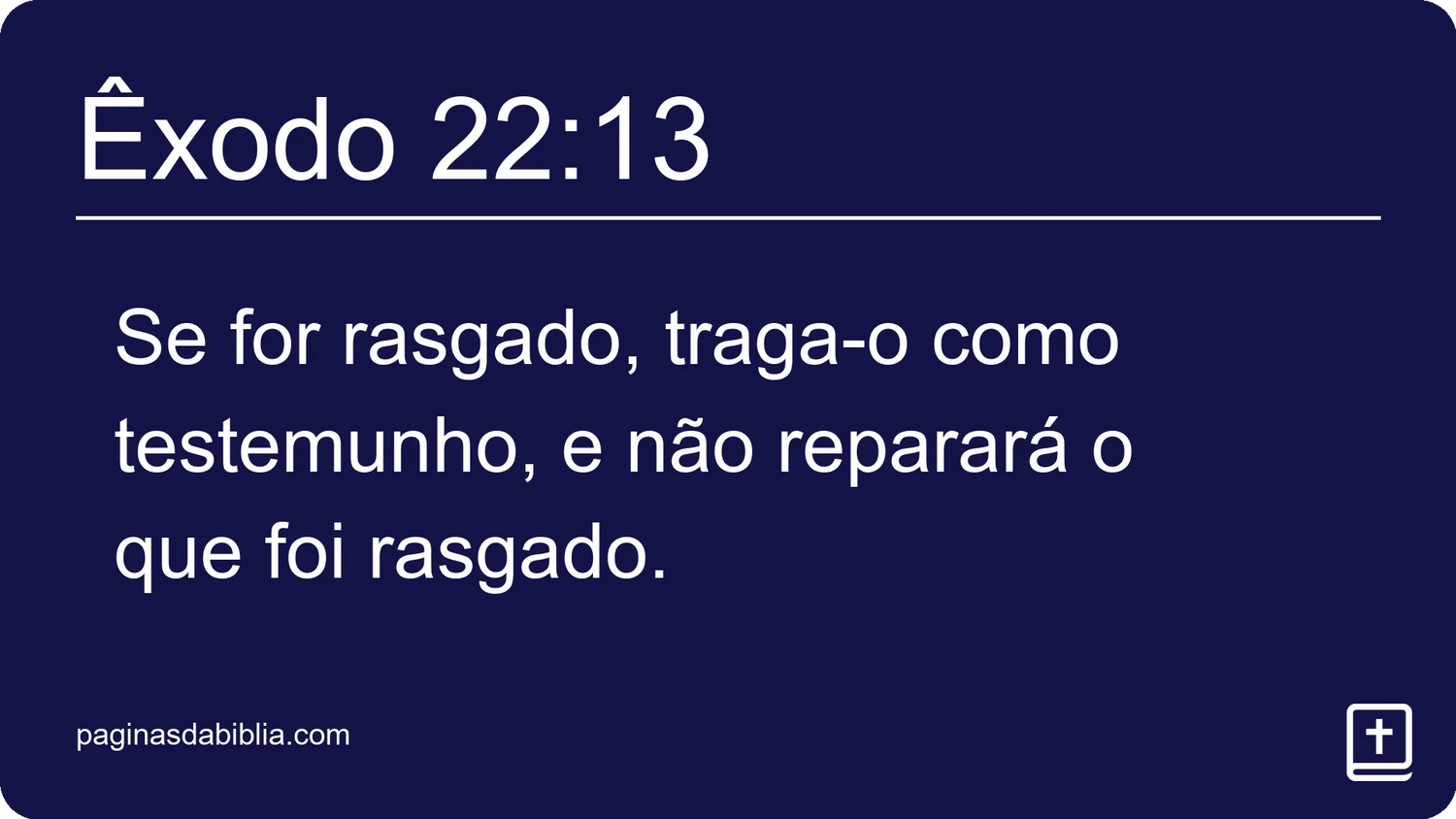 Êxodo 22:13