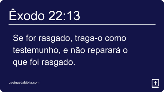 Êxodo 22:13