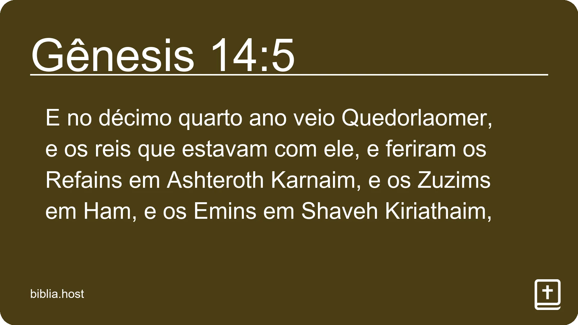 Gênesis 14:5