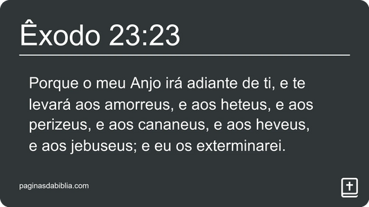 Êxodo 23:23