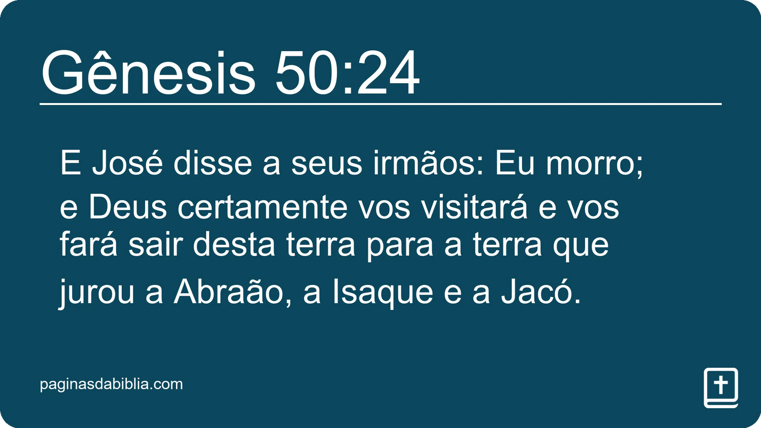 Gênesis 50:24