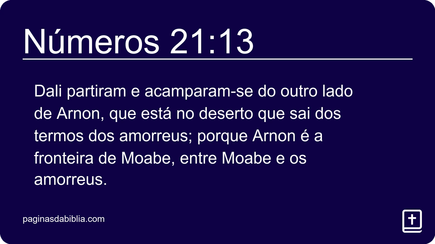 Números 21:13