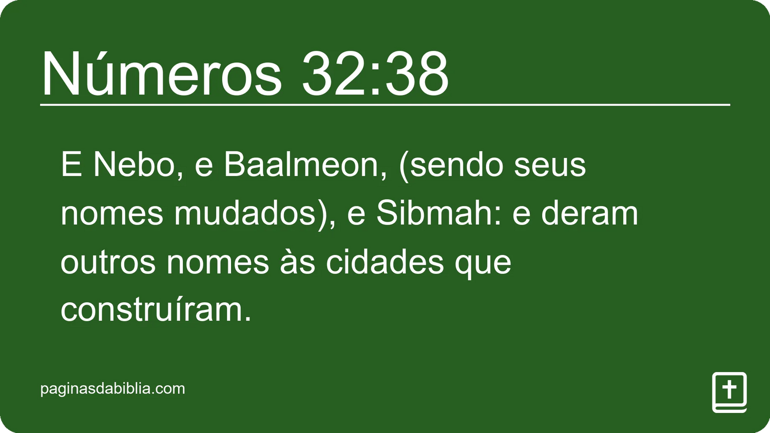 Números 32:38