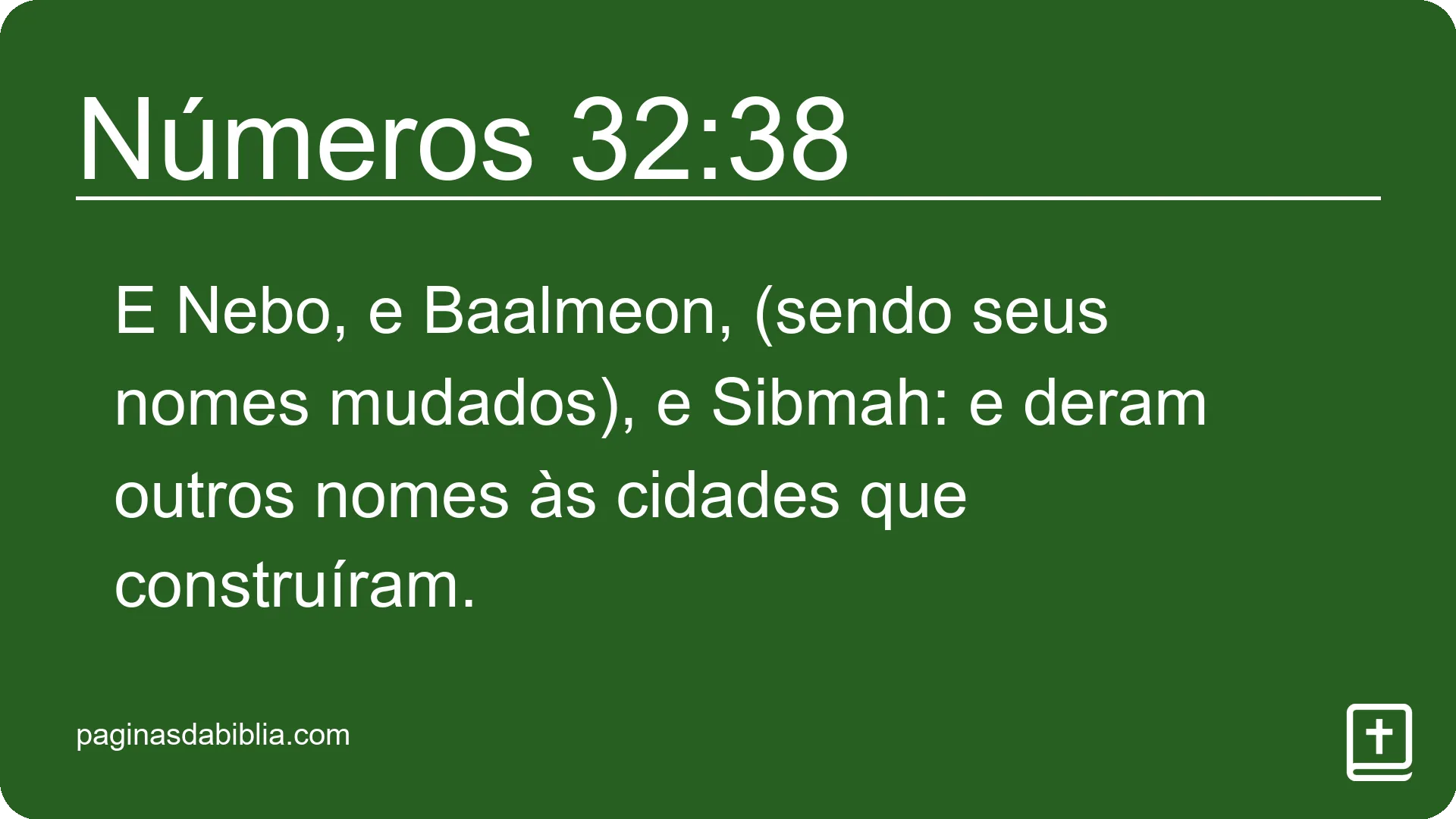 Números 32:38