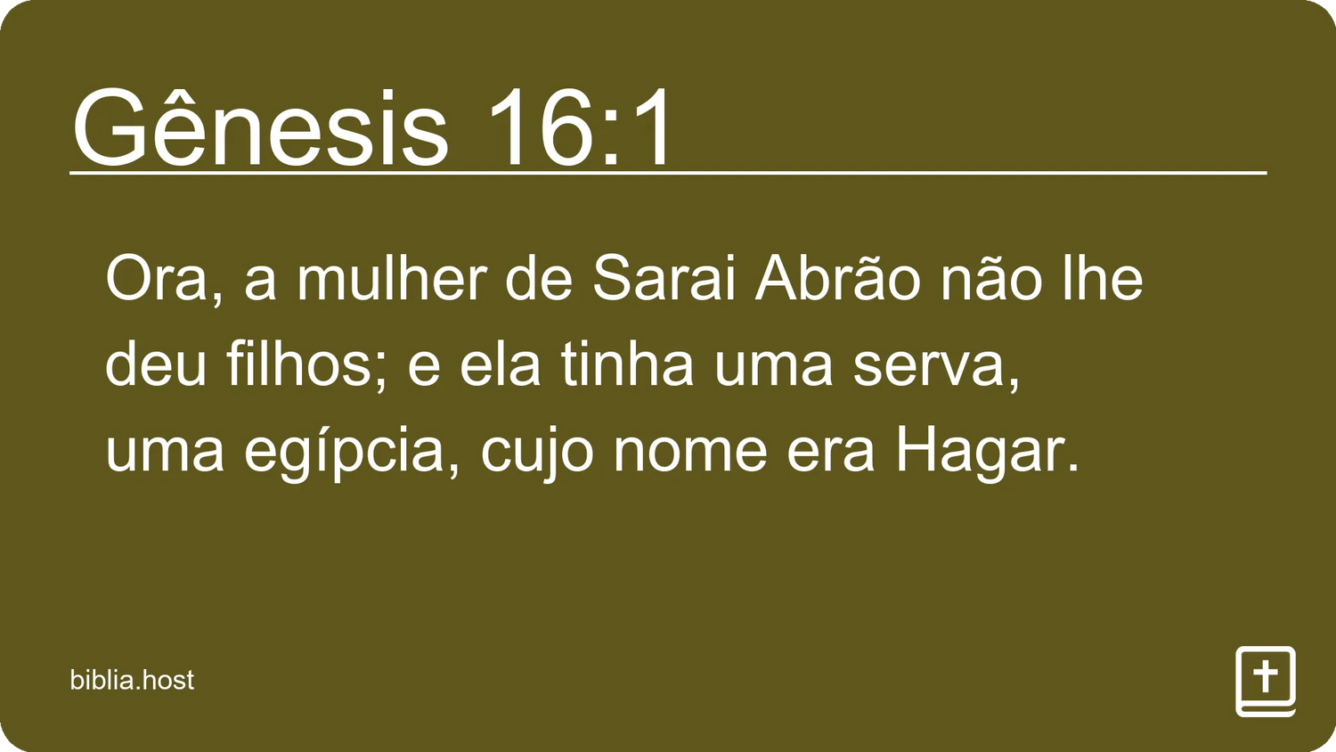 Gênesis 16:1