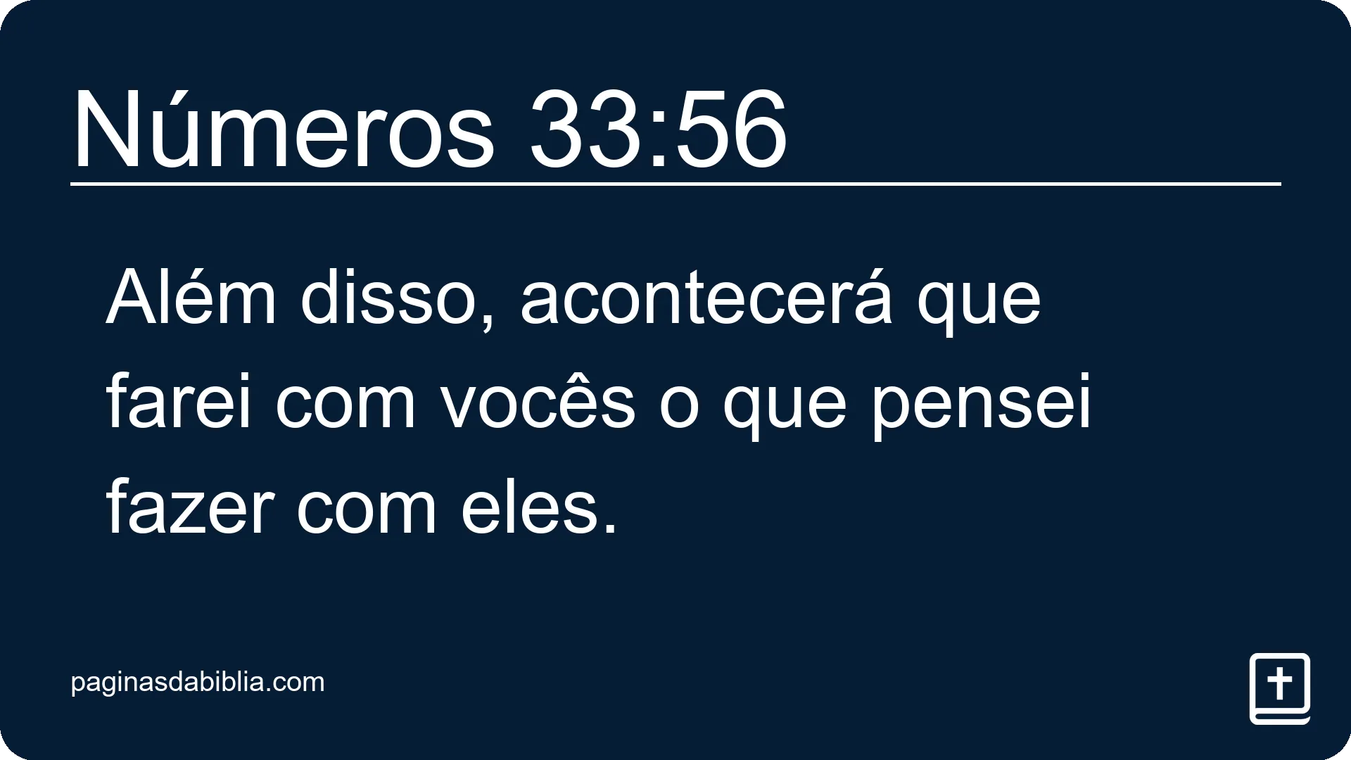 Números 33:56