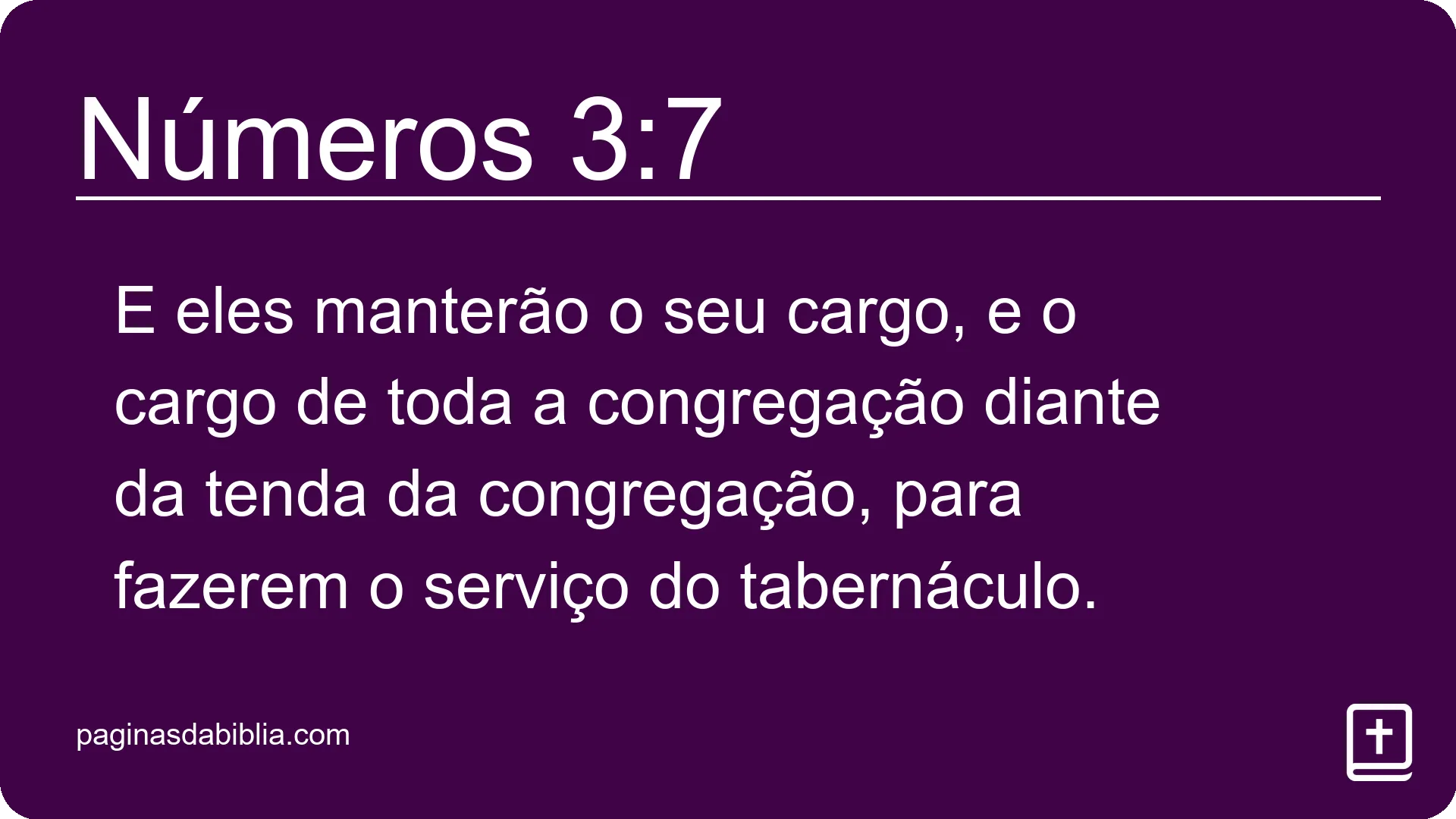 Números 3:7