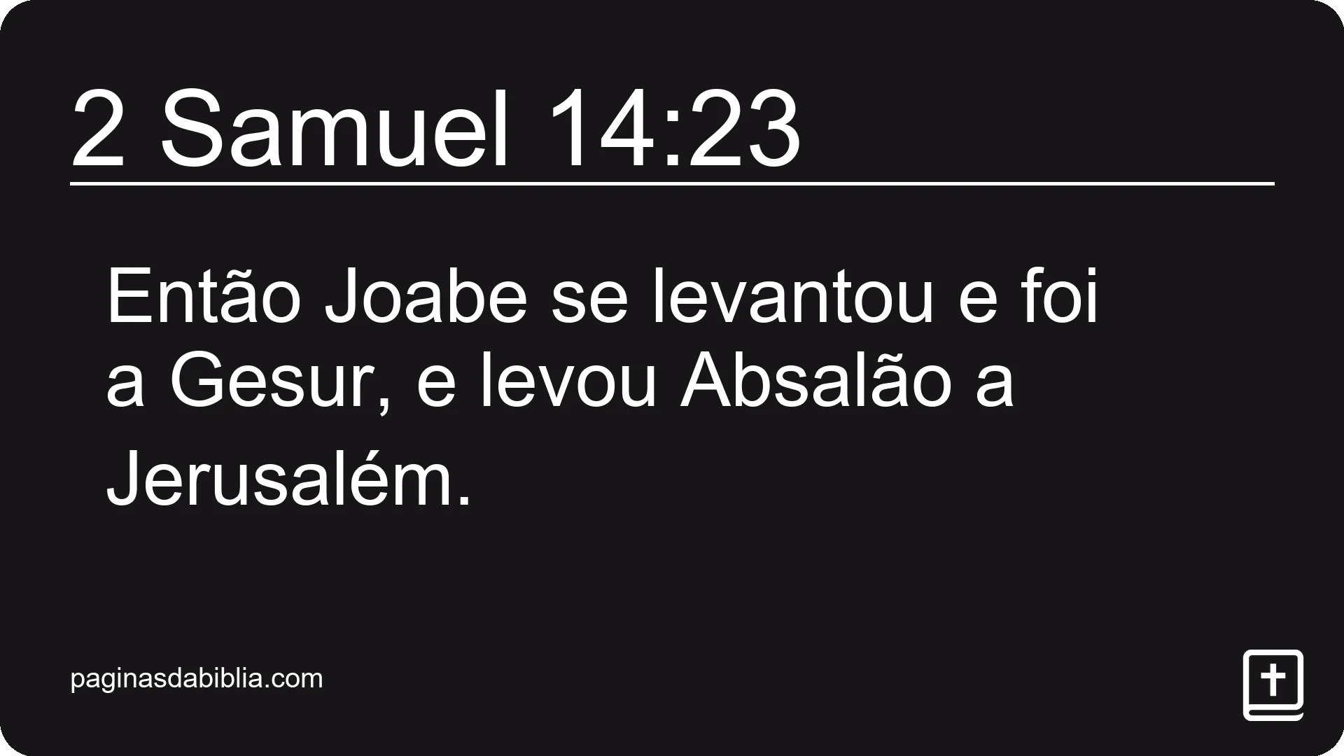 2 Samuel 14:23