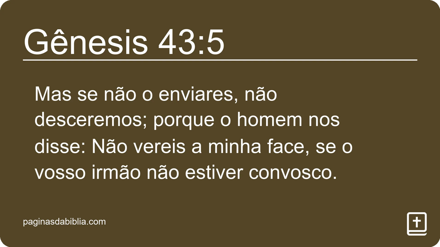 Gênesis 43:5