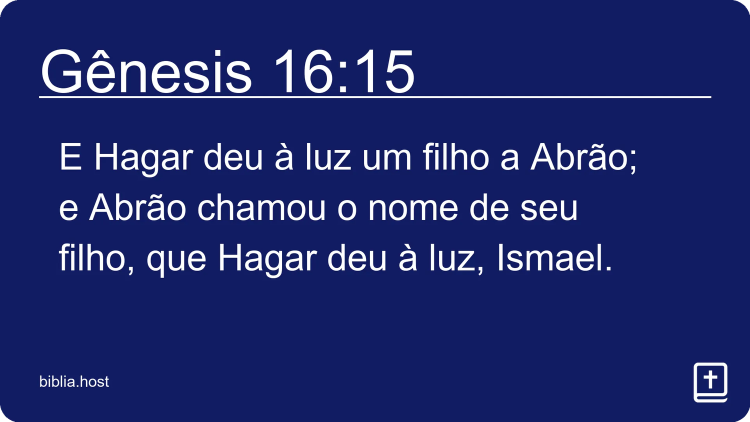 Gênesis 16:15