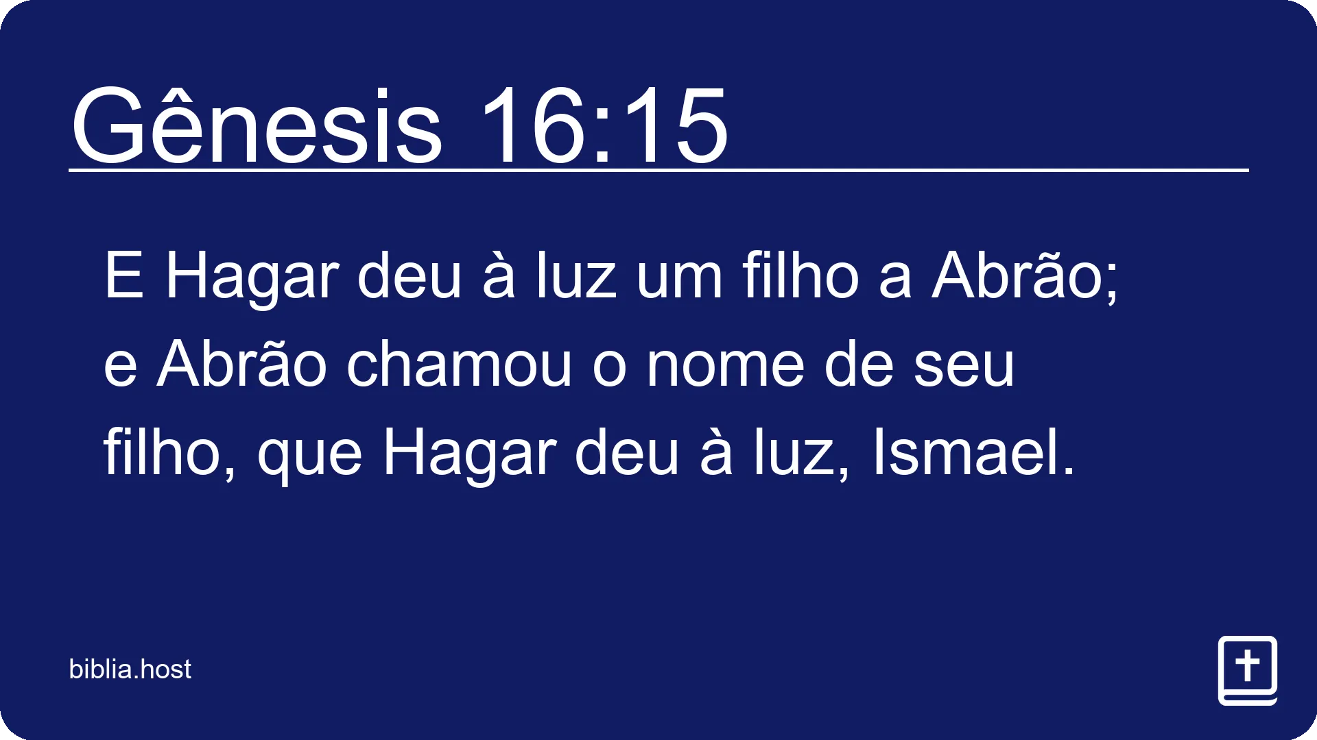 Gênesis 16:15