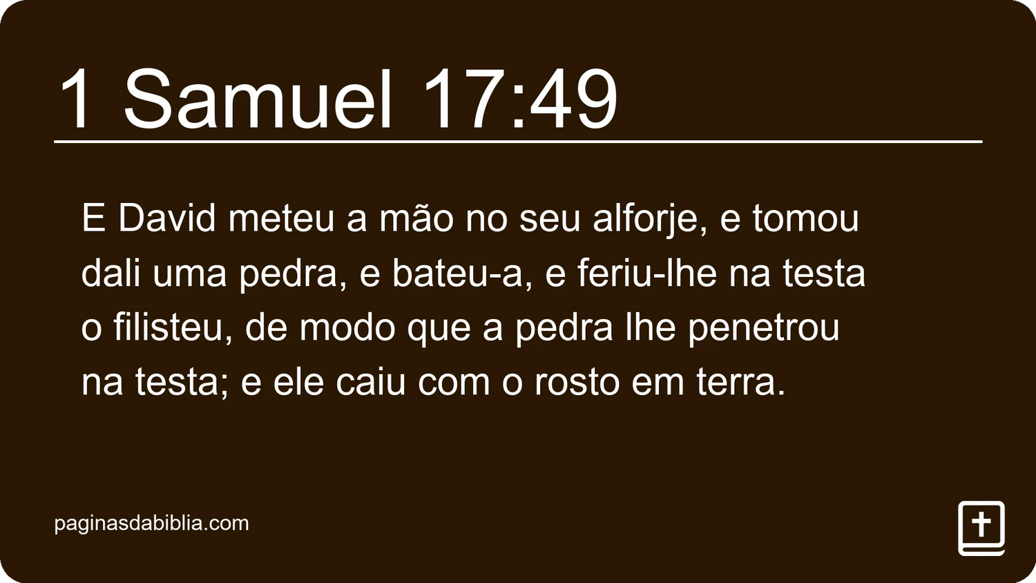 1 Samuel 17:49