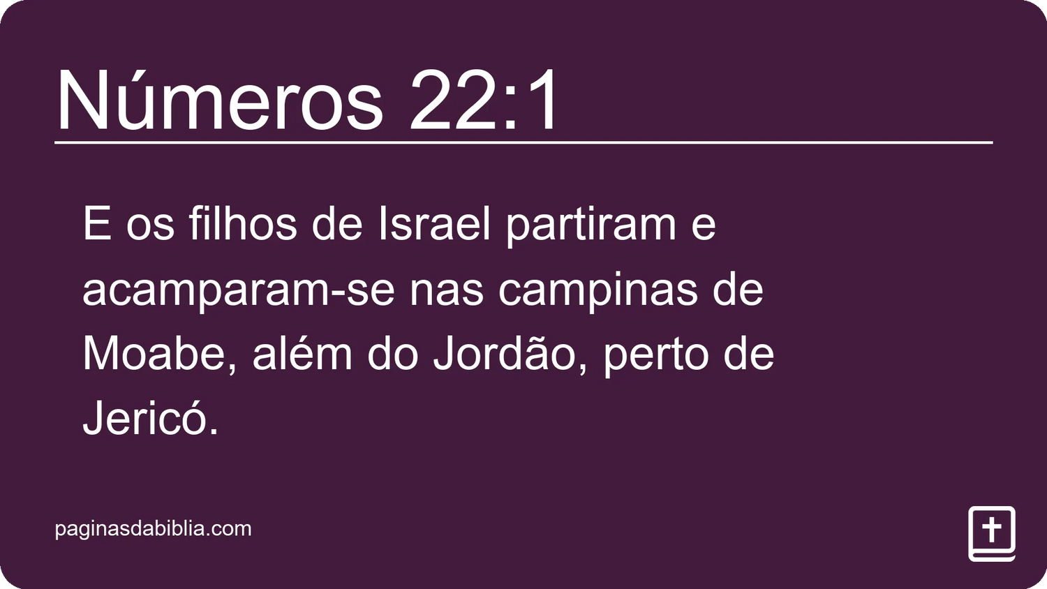 Números 22:1