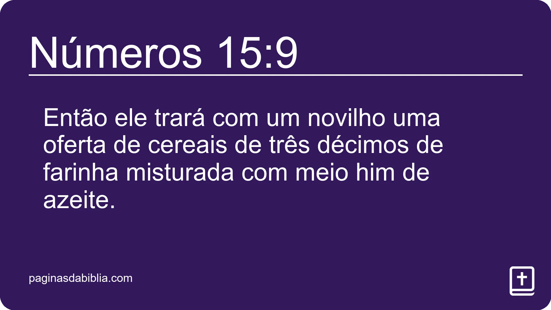 Números 15:9