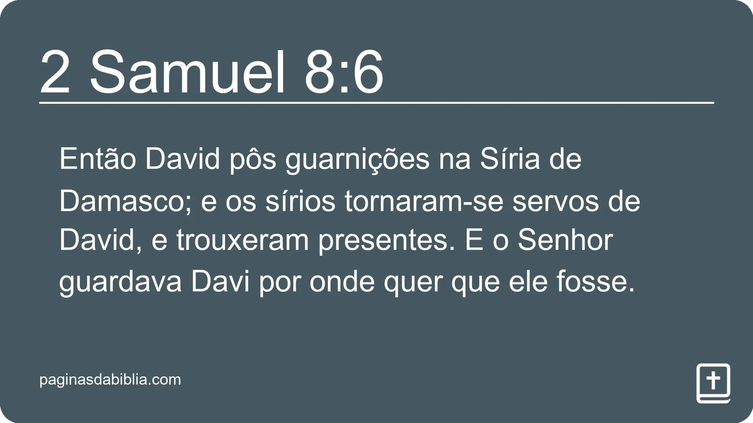 2 Samuel 8:6