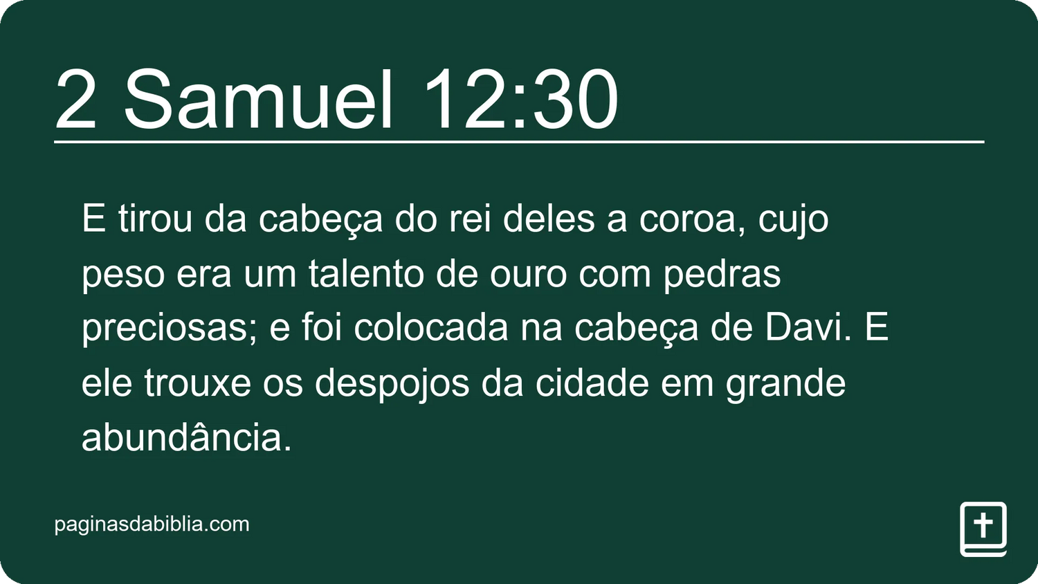 2 Samuel 12:30