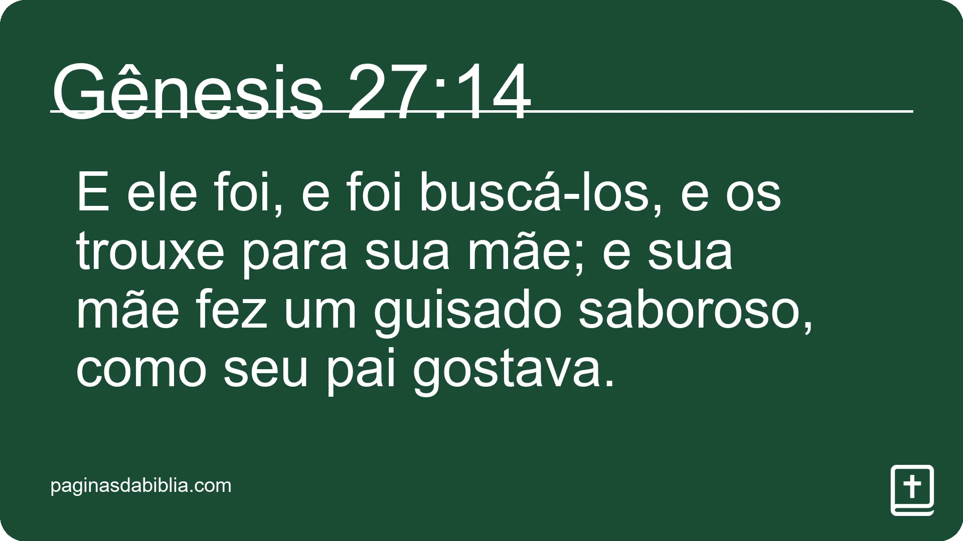 Gênesis 27:14