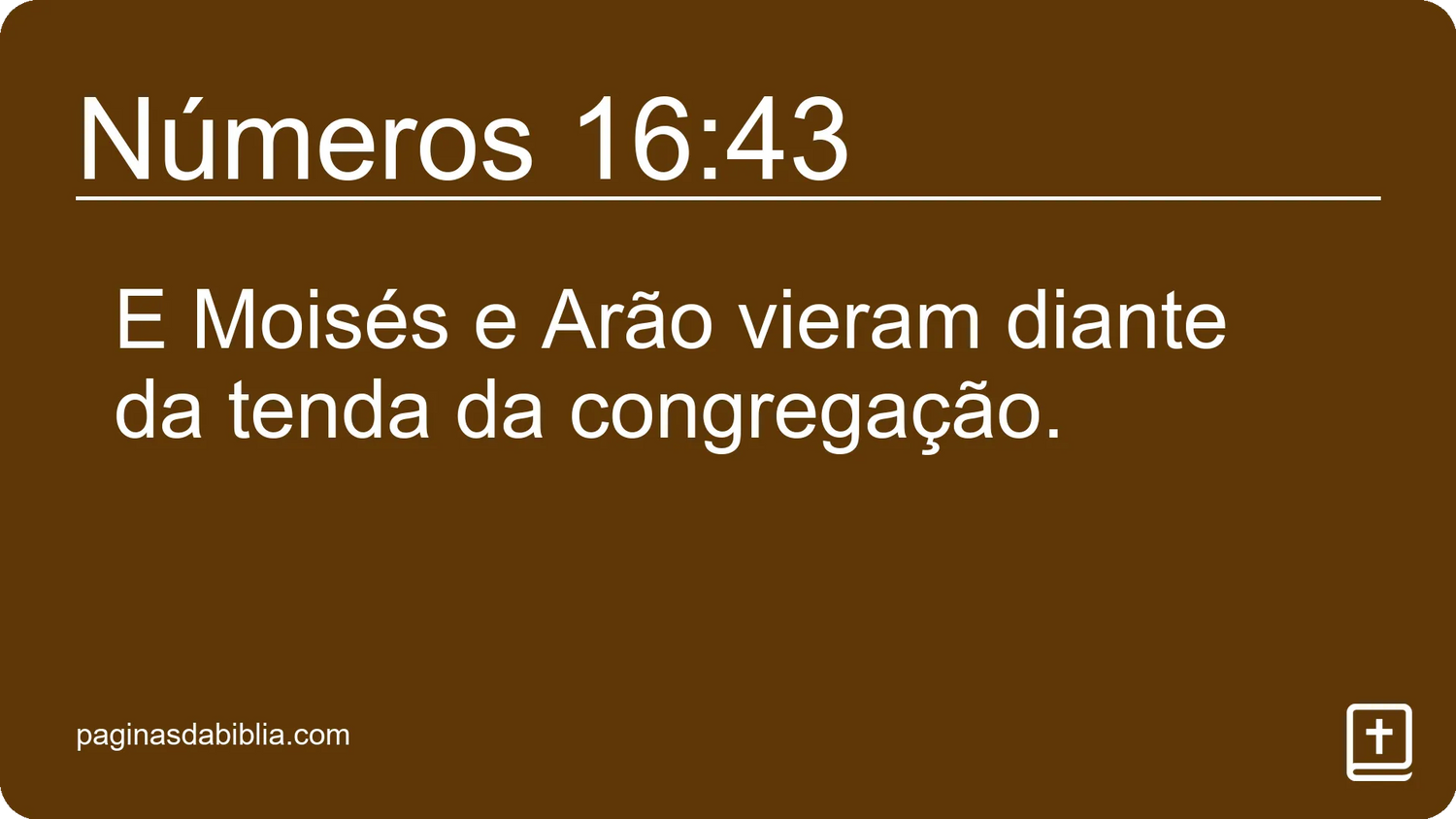 Números 16:43