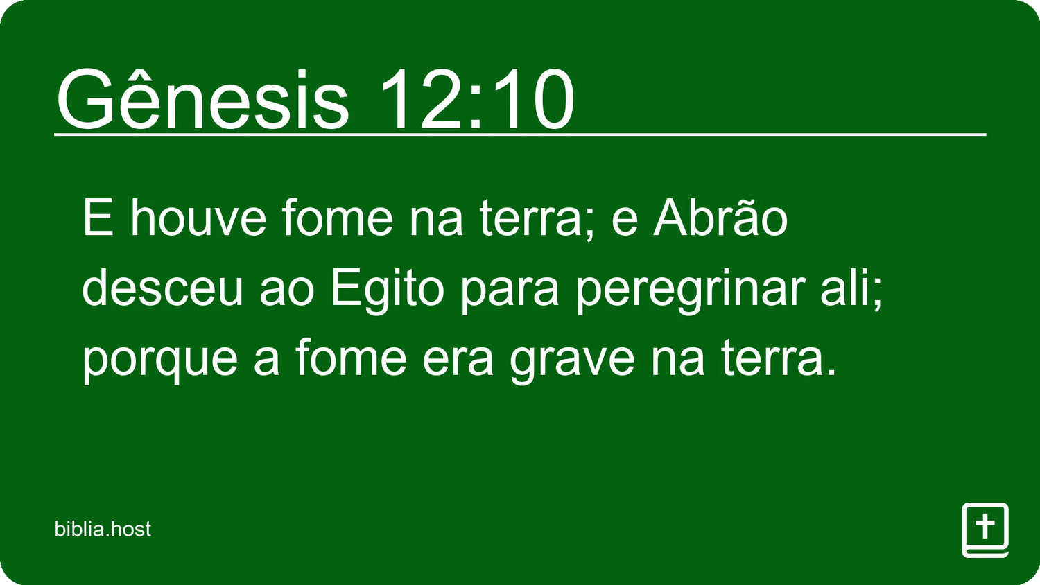 Gênesis 12:10