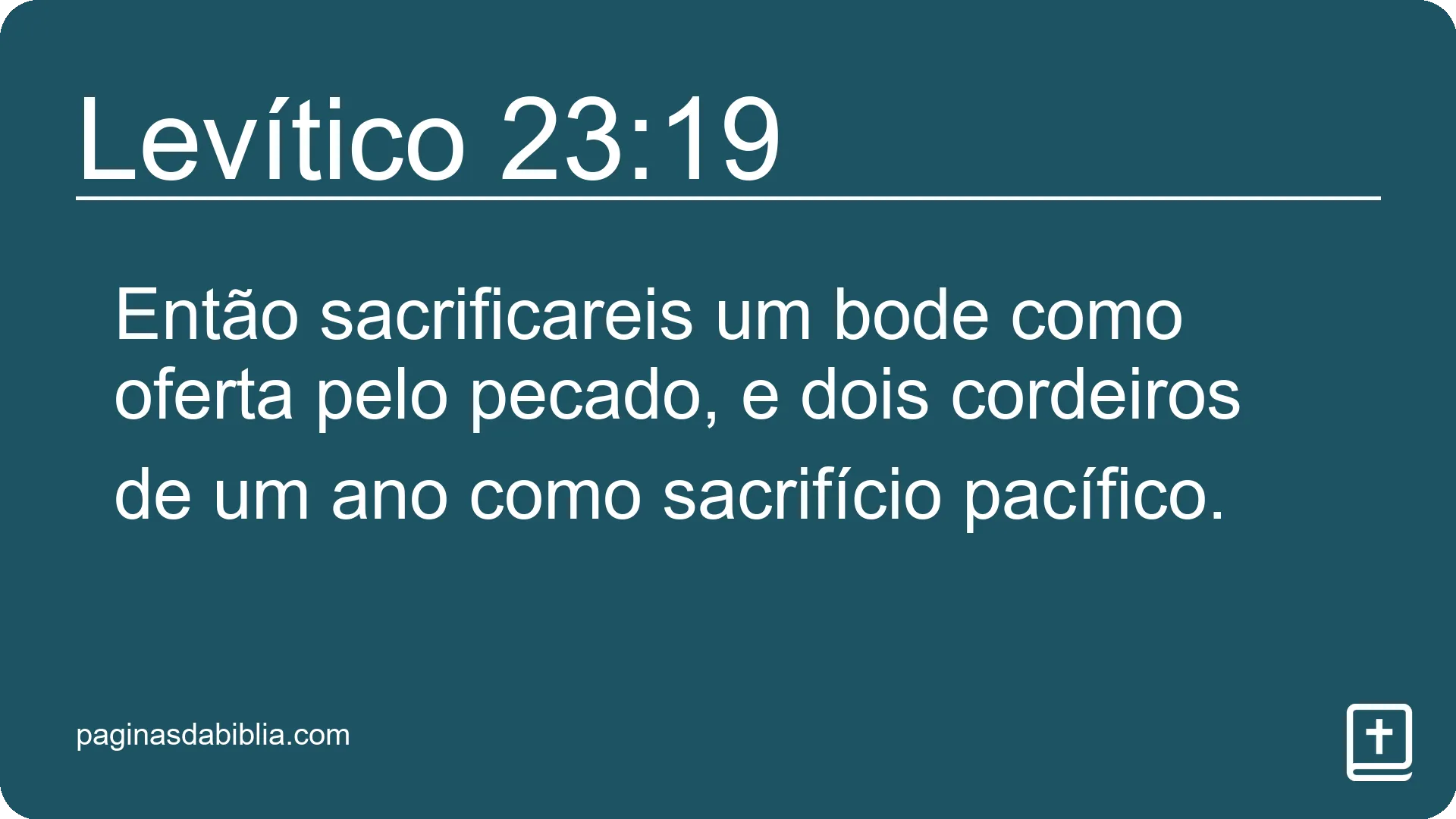 Levítico 23:19