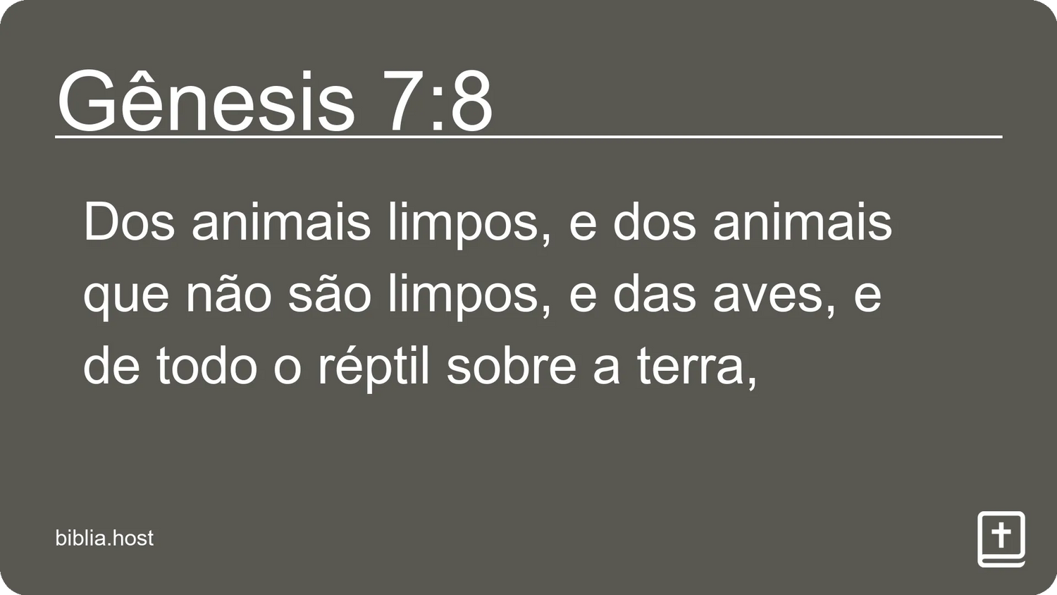 Gênesis 7:8