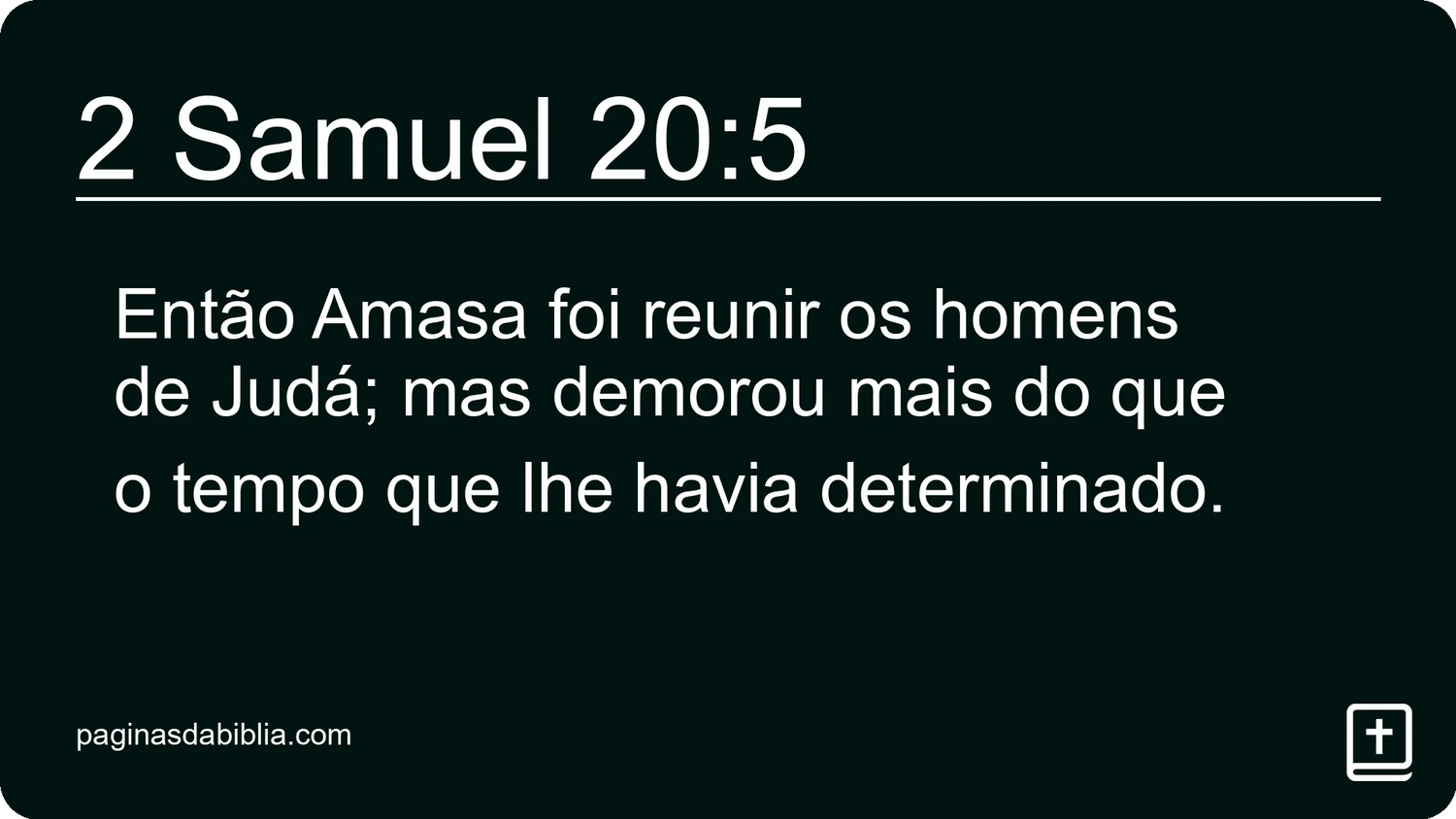 2 Samuel 20:5