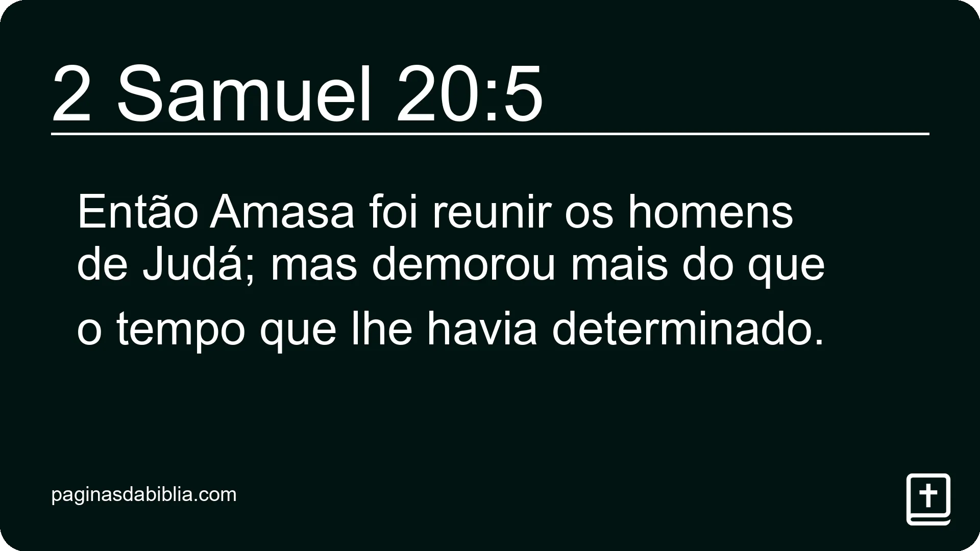 2 Samuel 20:5