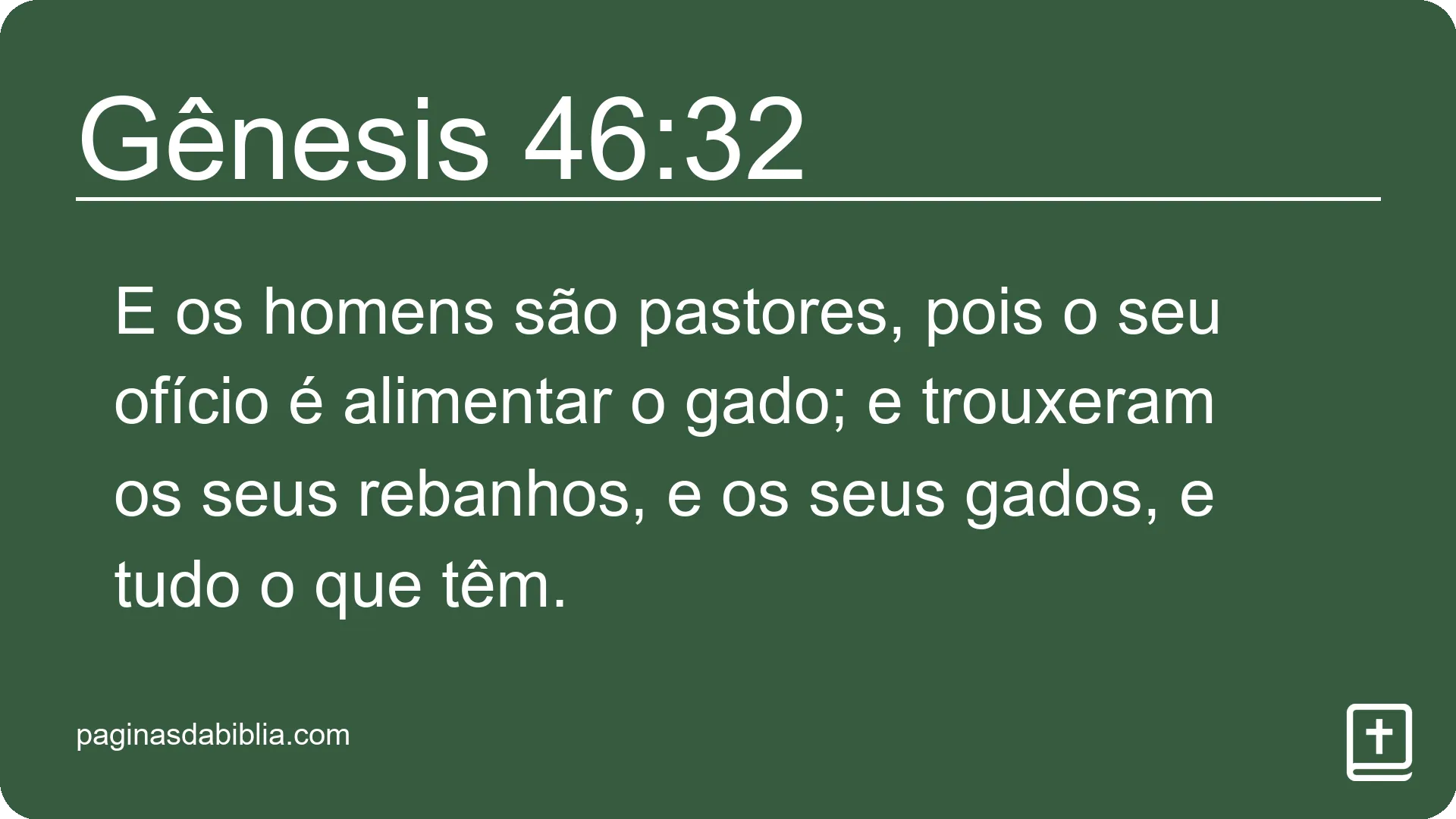 Gênesis 46:32