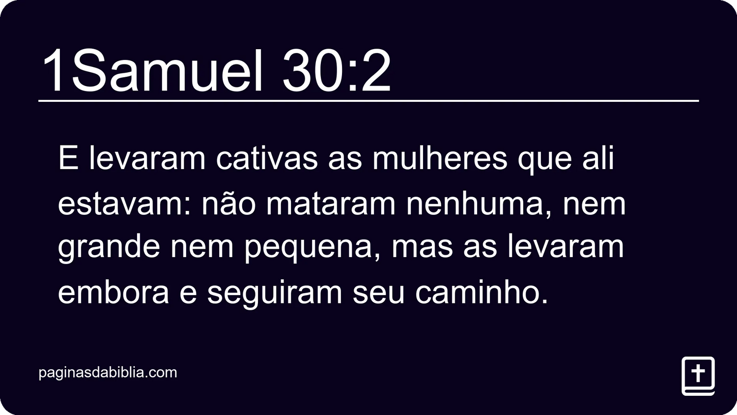 1Samuel 30:2