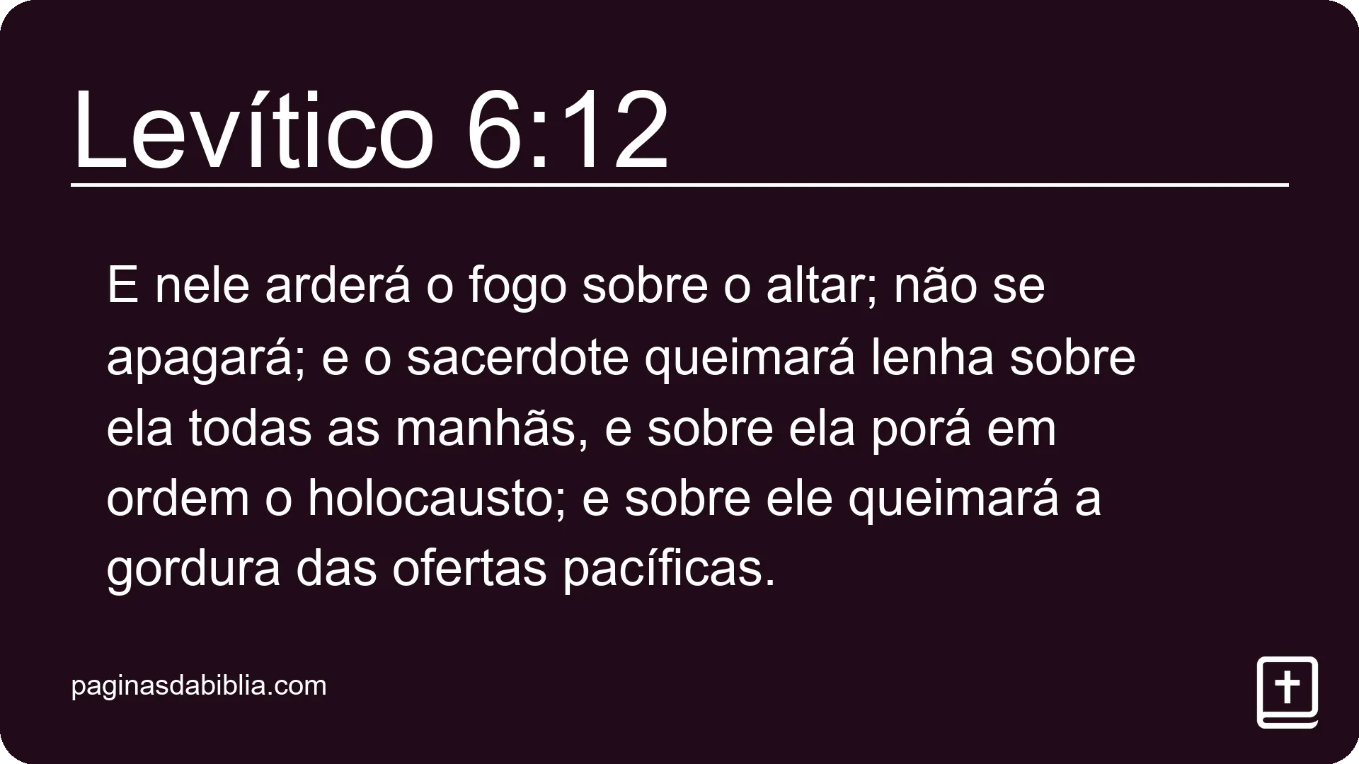 Levítico 6:12