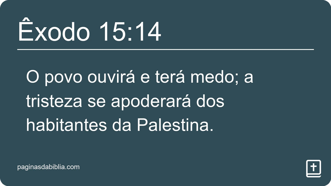 Êxodo 15:14