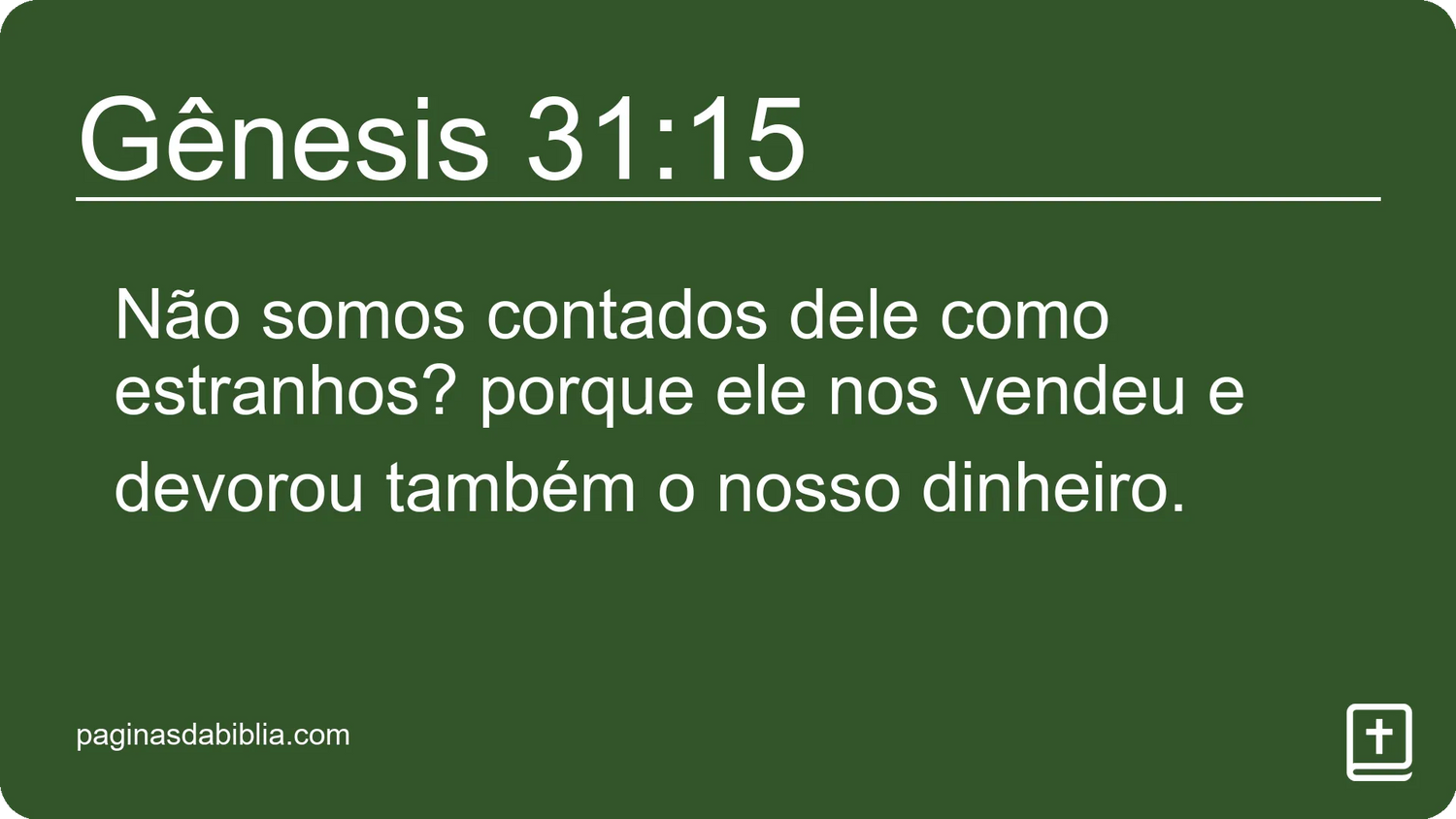 Gênesis 31:15