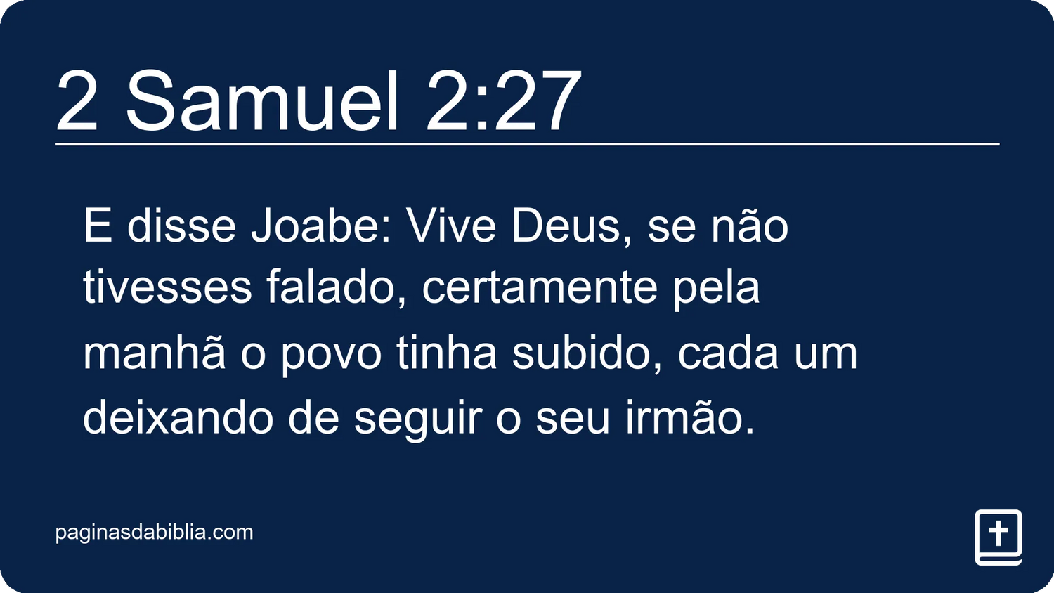 2 Samuel 2:27