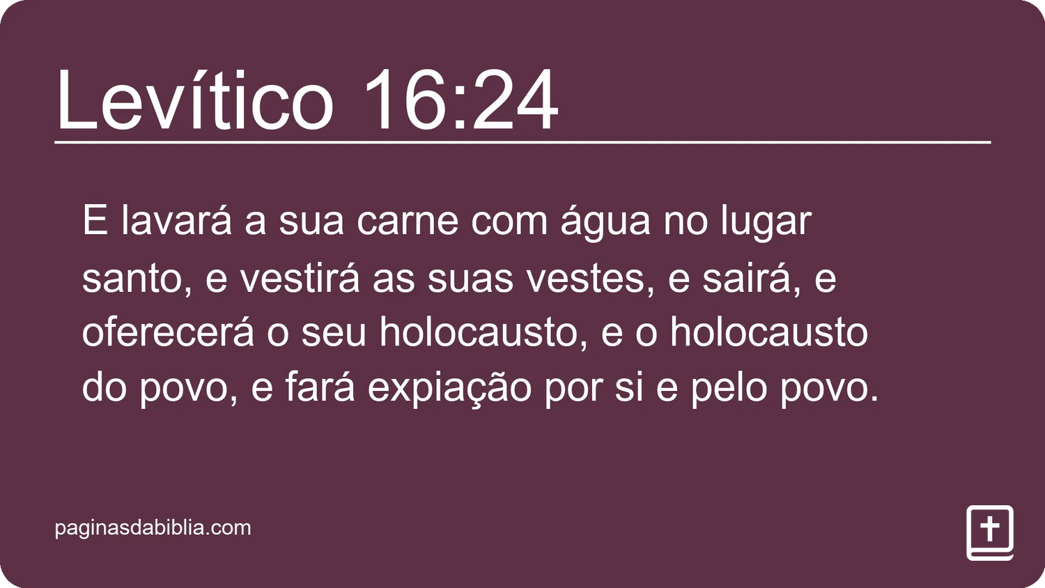 Levítico 16:24